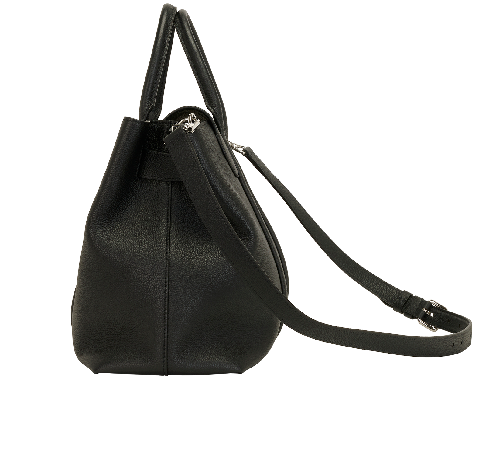 Georges MM Tote, &pound;3,900, Handbags, Black, Leather, Bottom view